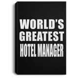 World's Greatest Hotel Manager - Canvas Portrait
