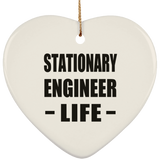 Stationary Engineer Life - Heart Ornament