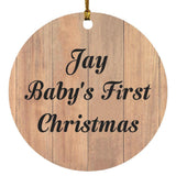 Jay Baby's First Christmas - Circle Ornament C