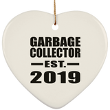 Garbage Collector Established EST. 2019 - Heart Ornament