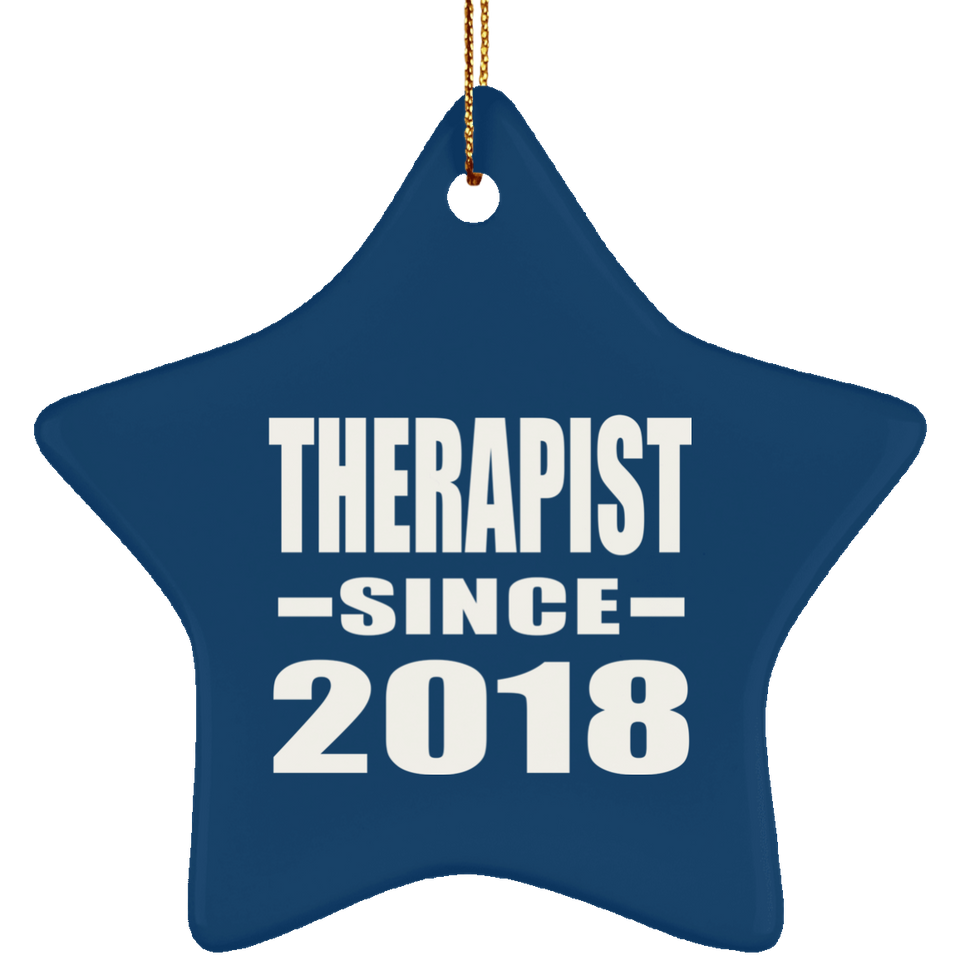Therapist Since 2018 - Star Ornament