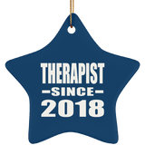 Therapist Since 2018 - Star Ornament