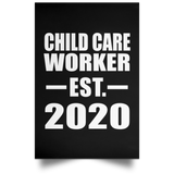 Child Care Worker Established EST. 2020 - Poster Portrait