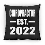Chiropractor Established EST. 2022 - Throw Pillow Black