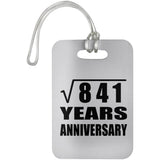 29th Anniversary Square Root of 841 Years Anniversary - Luggage Bag Tag
