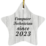 Computer Technician Since 2023 - Star Ornament F