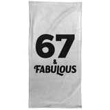 67th Birthday 67 & Fabulous - Hand Towel