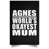 Agnes World's Okayest Mum - Poster Portrait