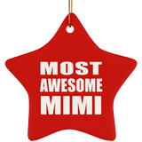 Most Awesome Mimi - Star Ornament