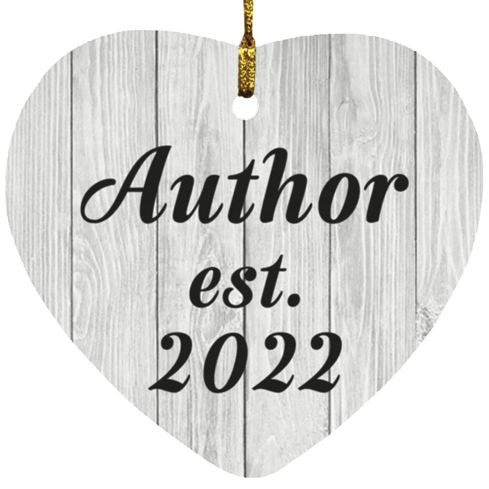 Author Established Est. 2022 - Heart Ornament F