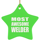 Most Awesome Welder - Star Ornament