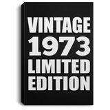 51st Birthday Vintage 1973 Limited Edition - Canvas Portrait