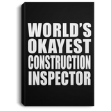 World's Okayest Construction Inspector - Canvas Portrait