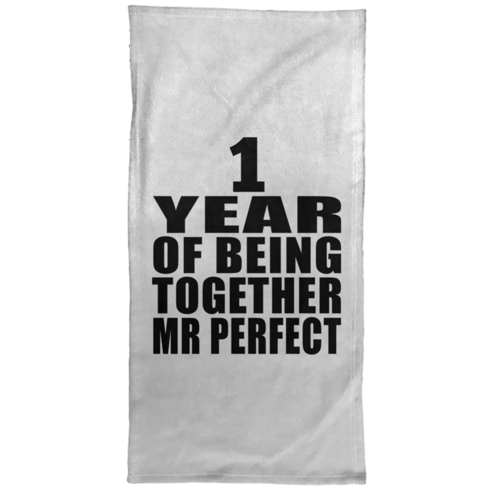 1st Anniversary 1 Year Of Being Mr Perfect - Hand Towel