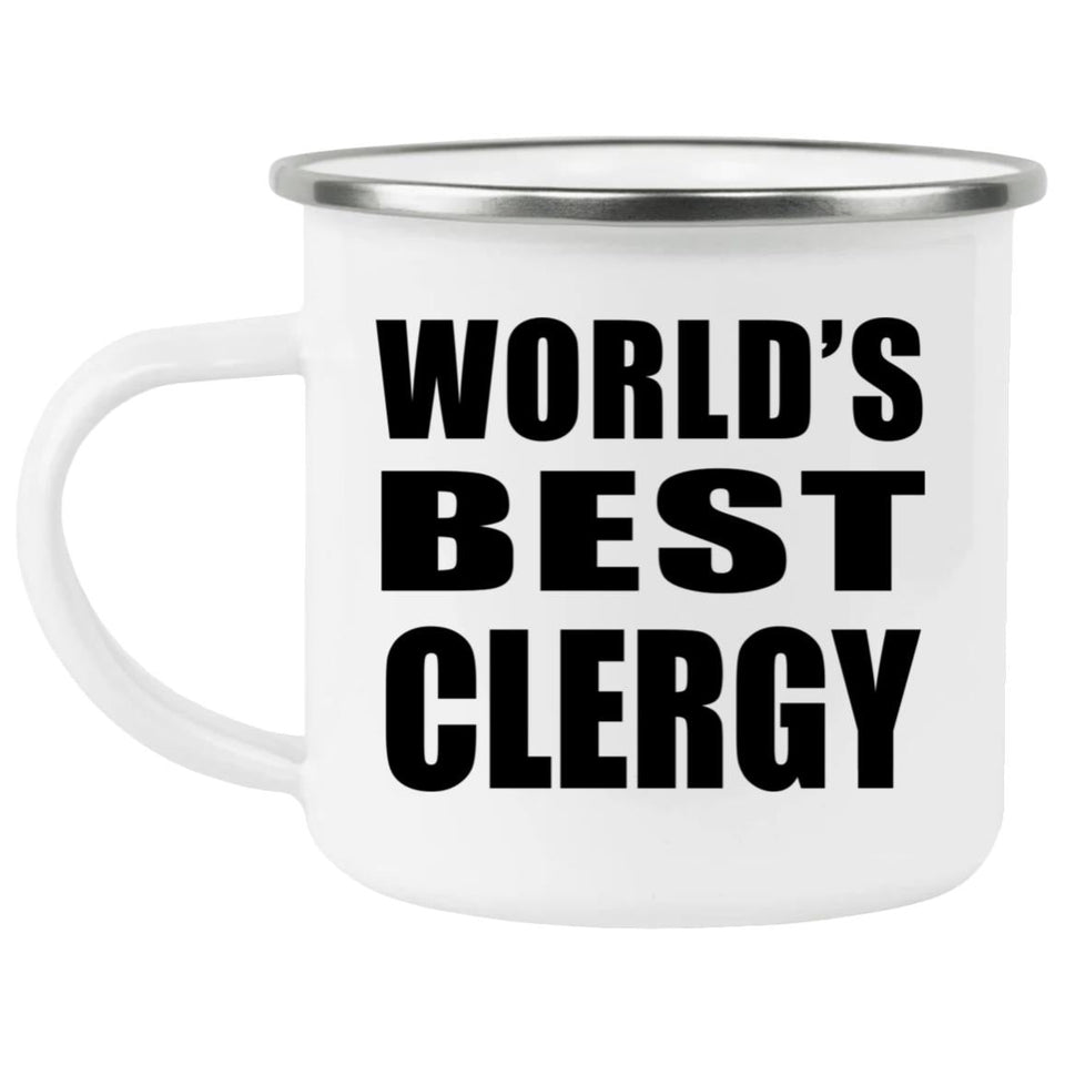 World's Best Clergy - 12oz Camping Mug