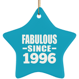 28th Birthday Fabulous Since 1996 - Star Ornament