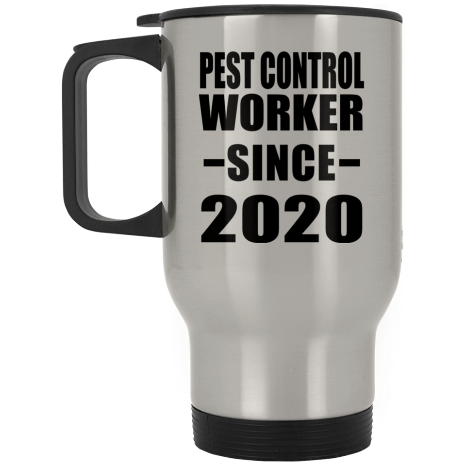 Pest Control Worker Since 2020 - Silver Travel Mug