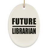 Future Librarian - Oval Ornament