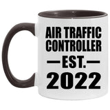 Air Traffic Controller Established EST. 2022 - 11oz Accent Mug Black