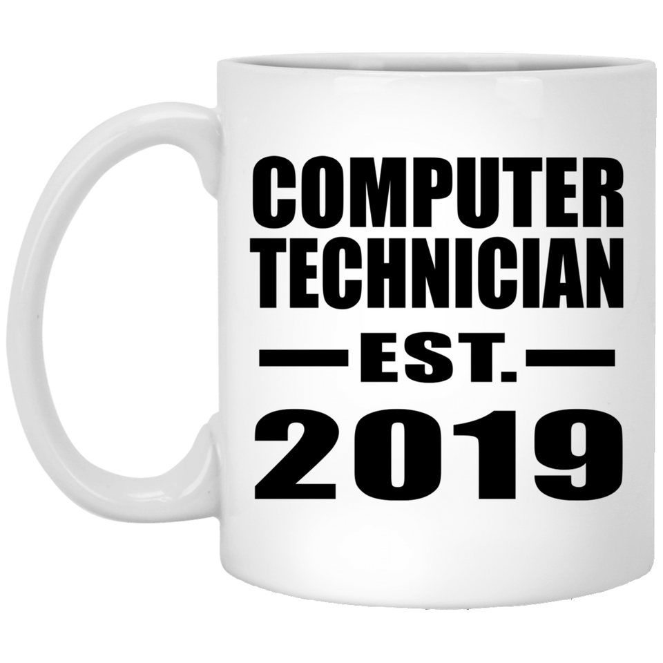 Computer Technician Established EST. 2019 - 11oz Coffee Mug