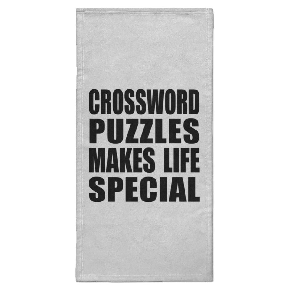 Crossword Puzzles Makes Life Special - Hand Towel