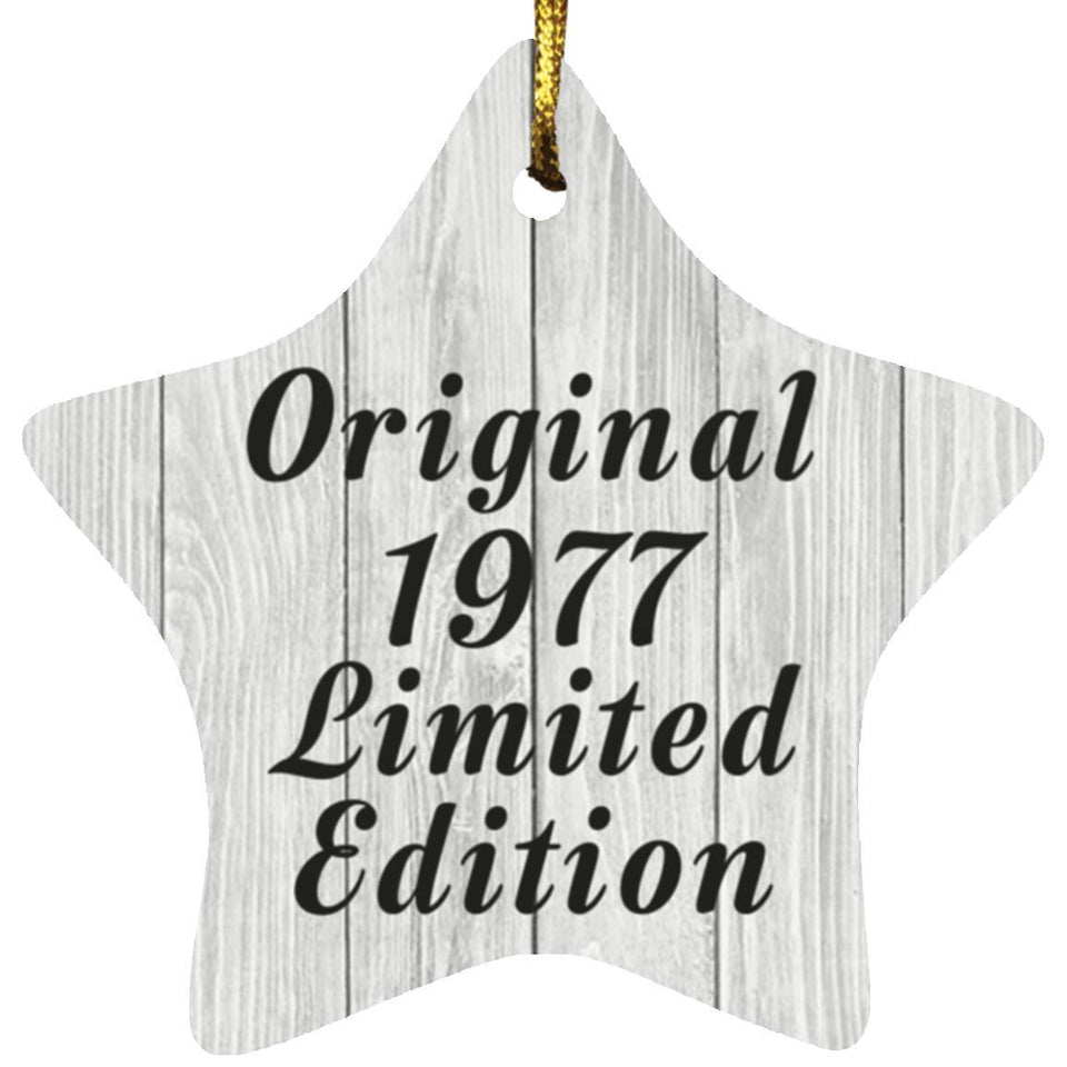 47th Birthday Original 1977 Limited Edition - Star Ornament F