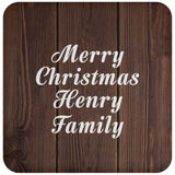 Merry Christmas Henry Family - Drink Coaster D