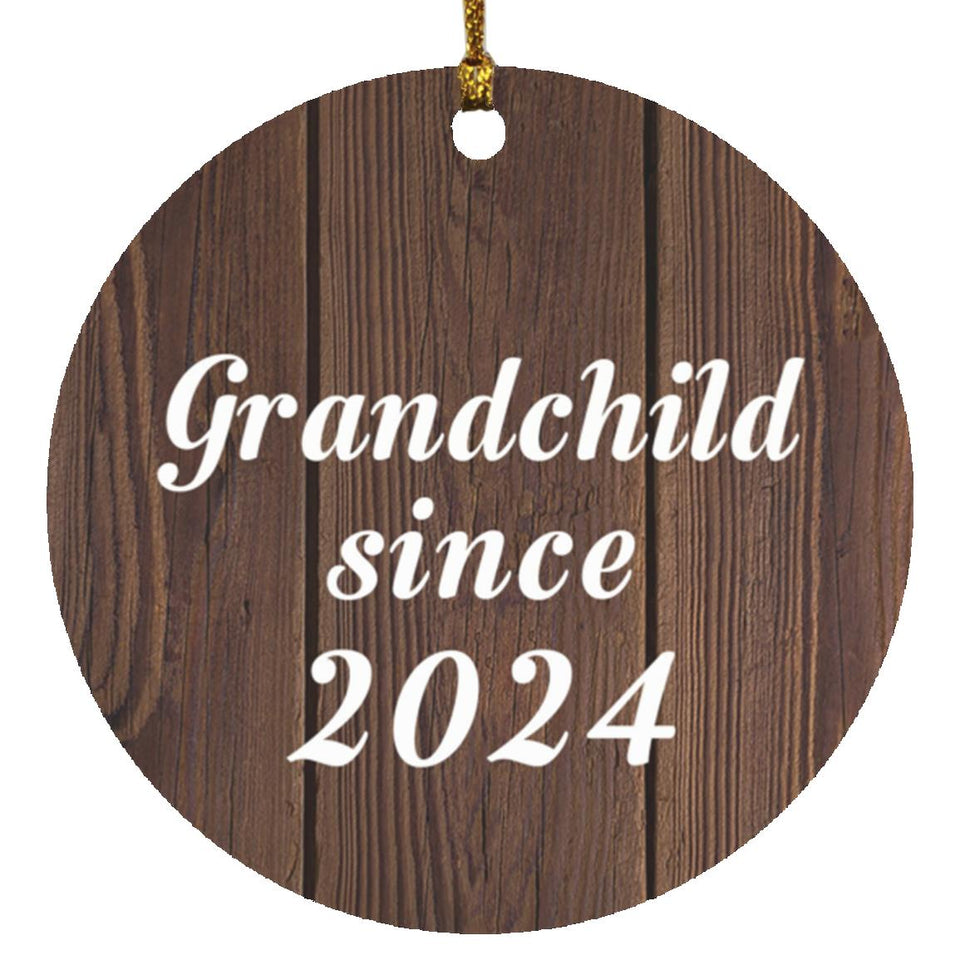 Grandchild Since 2024 - Circle Ornament D