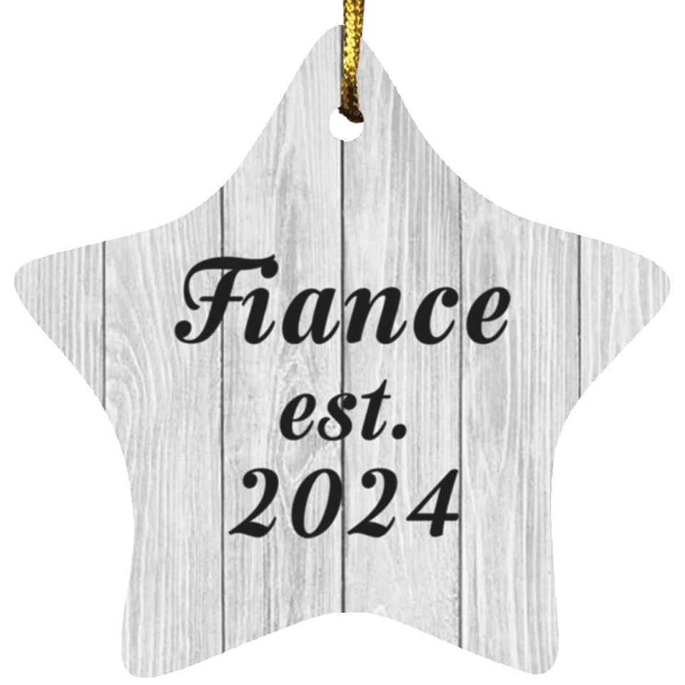 Fiance Established Est. 2024 - Star Ornament F