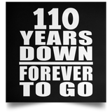 110th Anniversary 110 Years Down Forever to Go - Poster Square