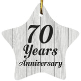 70th Anniversary 70 Years Anniversary - Star Ornament F
