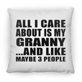 All I Care About Is My Granny - Throw Pillow