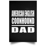American English Coonhound Dad - Poster Portrait