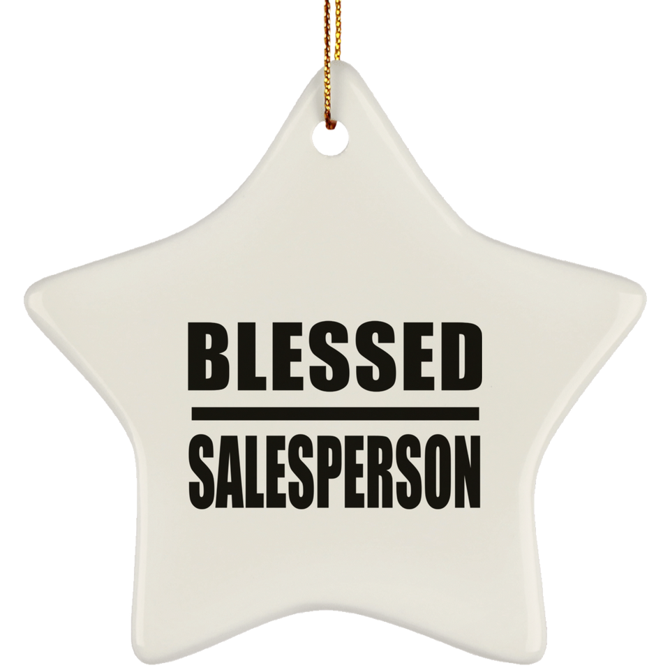 Blessed Salesperson - Star Ornament