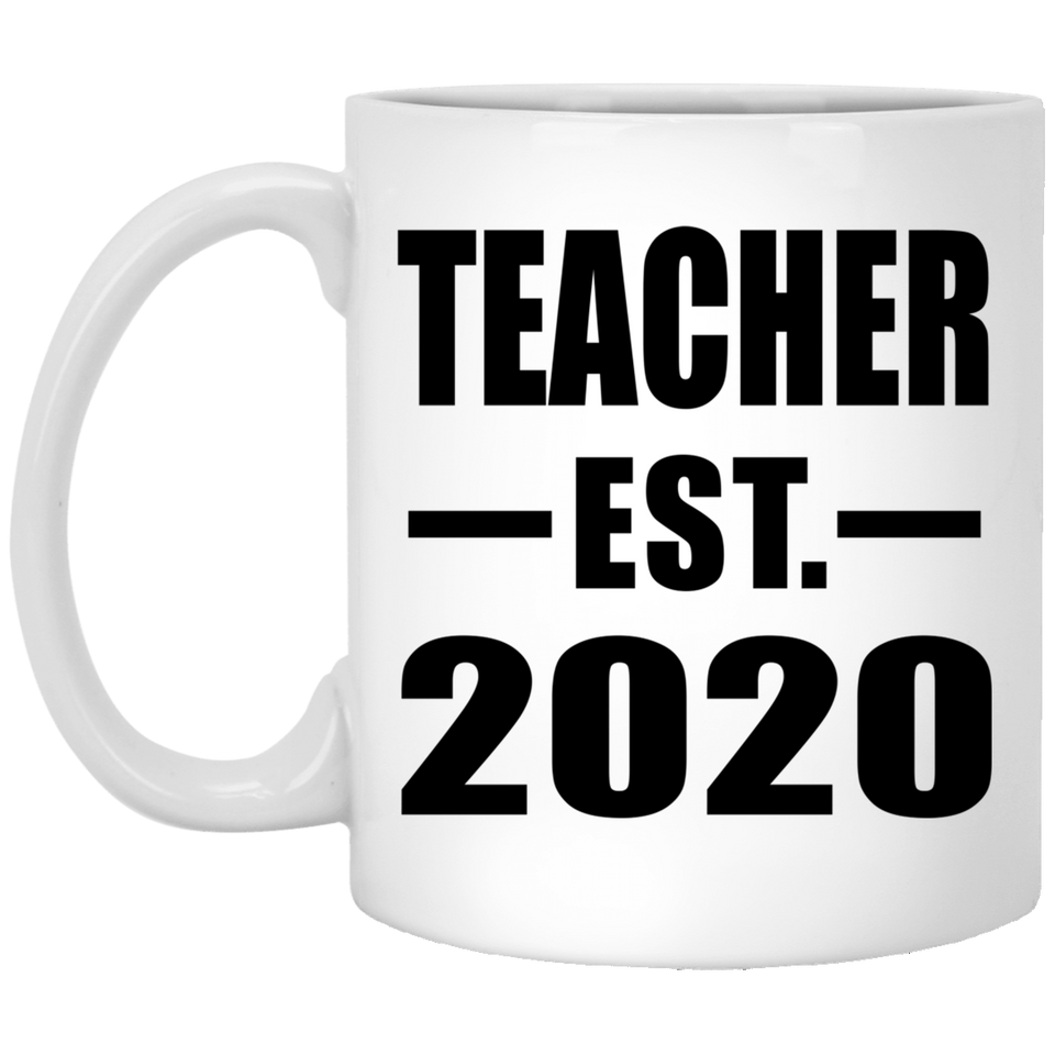 Teacher Established EST. 2020 - 11oz Coffee Mug