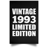 31st Birthday Vintage 1993 Limited Edition - Poster Portrait