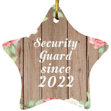 Security Guard Since 2022 - Star Ornament B