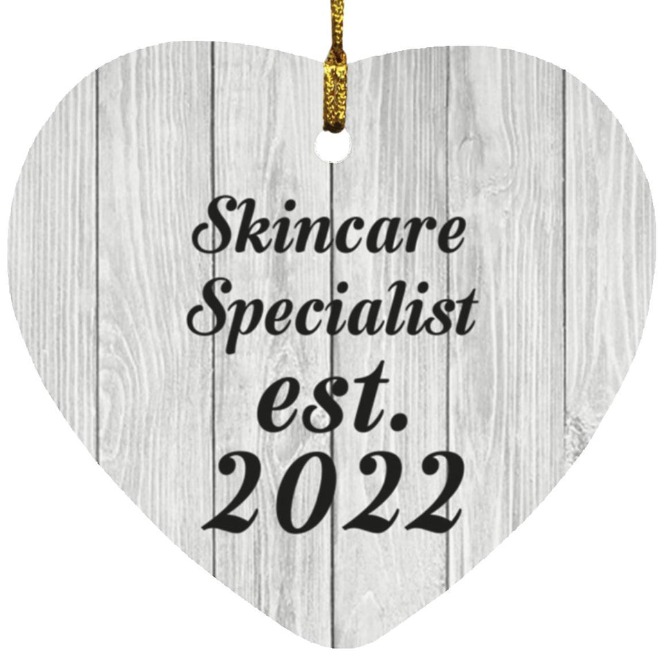 Skincare Specialist Established Est. 2022 - Heart Ornament F