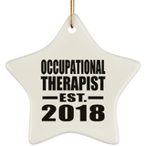 Occupational Therapist Established EST. 2018 - Star Ornament