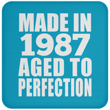 37th Birthday Made In 1987 Aged to Perfection - Drink Coaster
