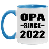 Opa Since 2022 - 11oz Accent Mug Blue