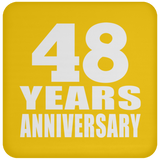 48th Anniversary 48 Years - Drink Coaster
