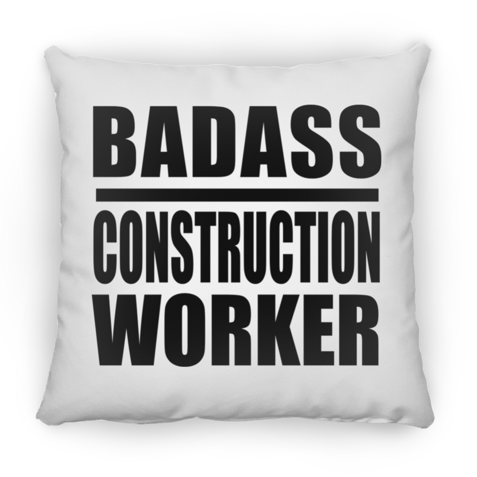 Badass Construction Worker - Throw Pillow
