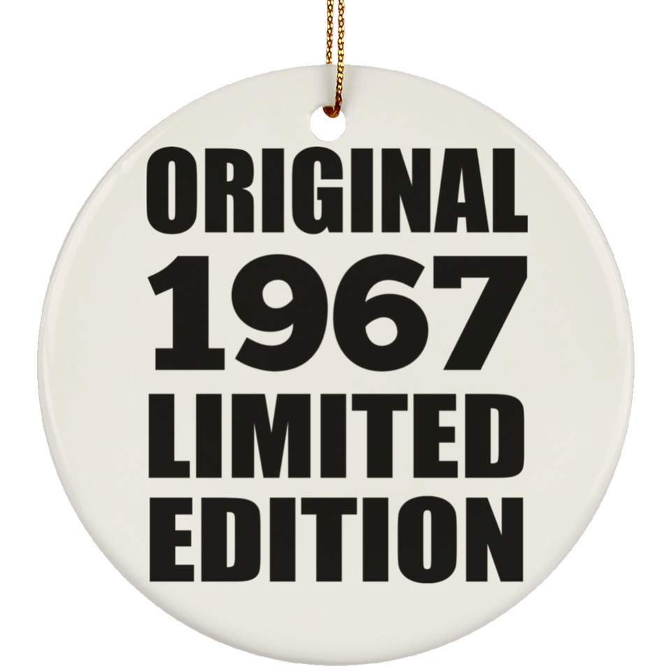 57th Birthday Original 1967 Limited Edition - Circle Ornament