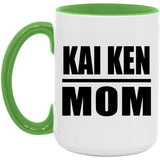 Kai Ken Mom - 15oz Accent Mug Green