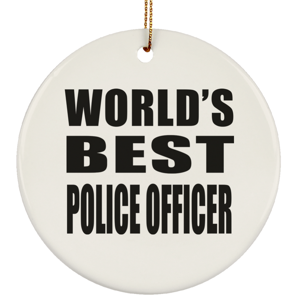 World's Best Police Officer - Circle Ornament