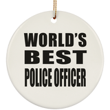 World's Best Police Officer - Circle Ornament