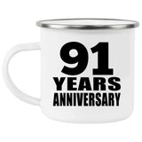 91st Anniversary 91 Years - 12oz Camping Mug