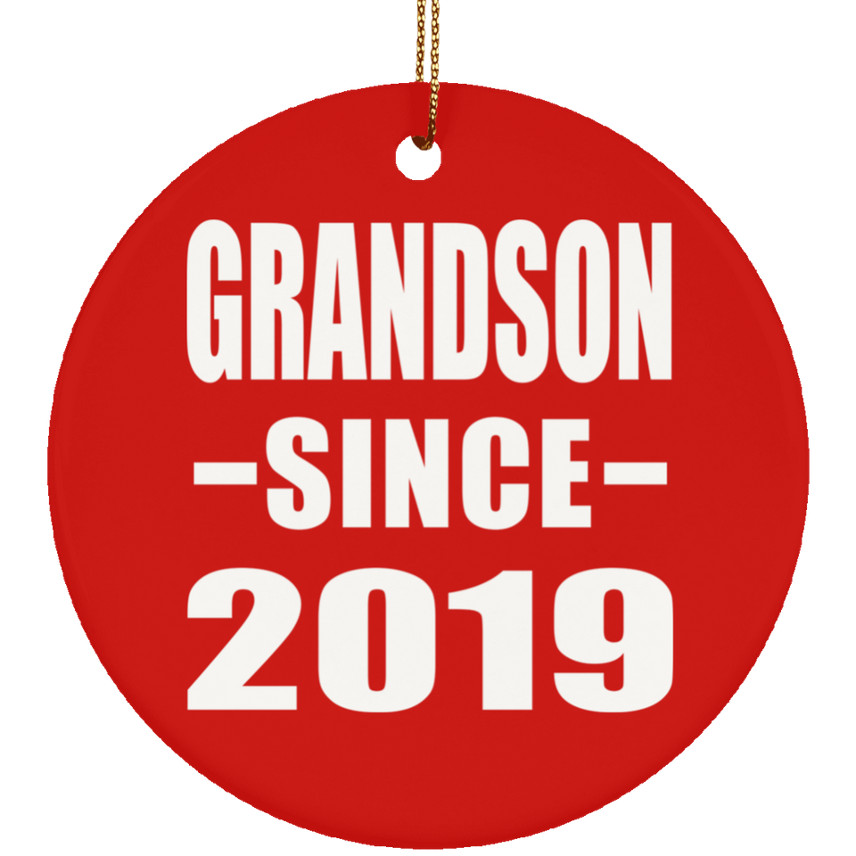 Grandson Since 2019 - Circle Ornament