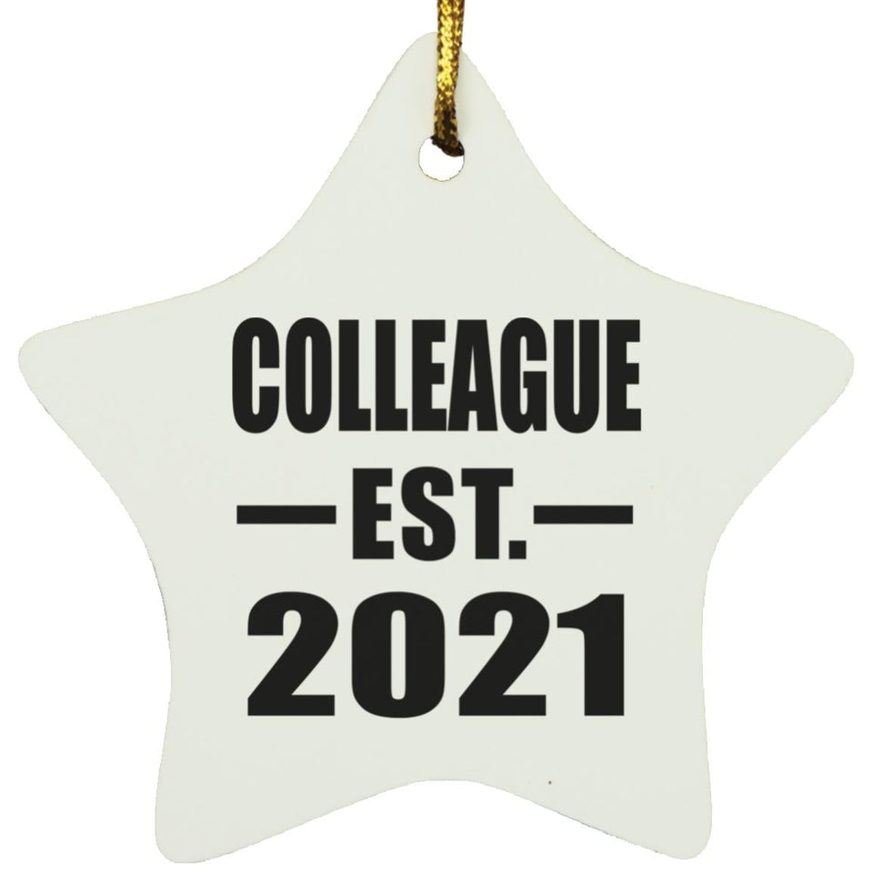 Colleague Established EST. 2021 - Star Ornament